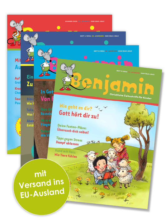 Benjamin Jahresabo mit Versand ins EU-Ausland