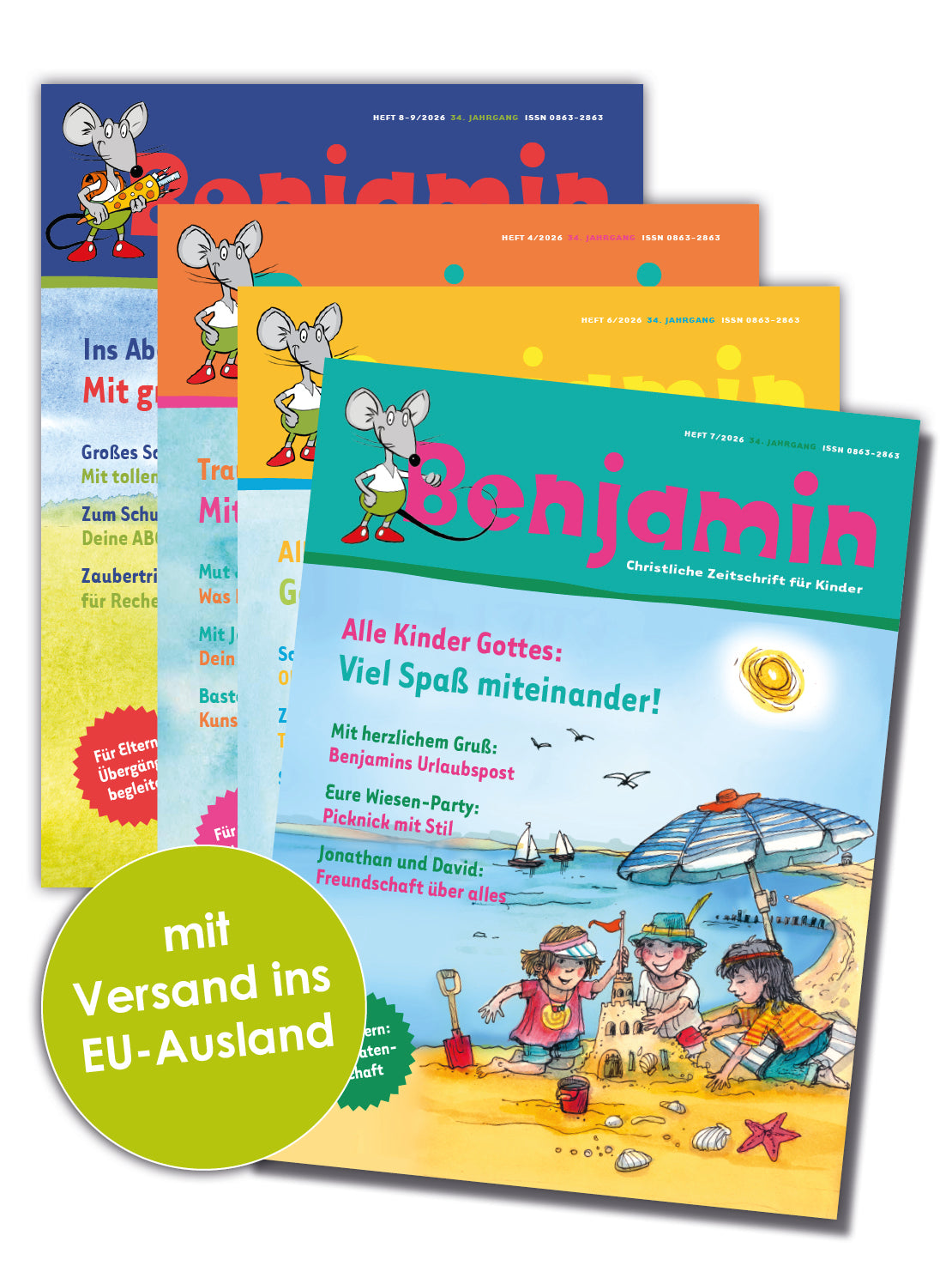 Benjamin Jahresabo mit Versand ins EU-Ausland