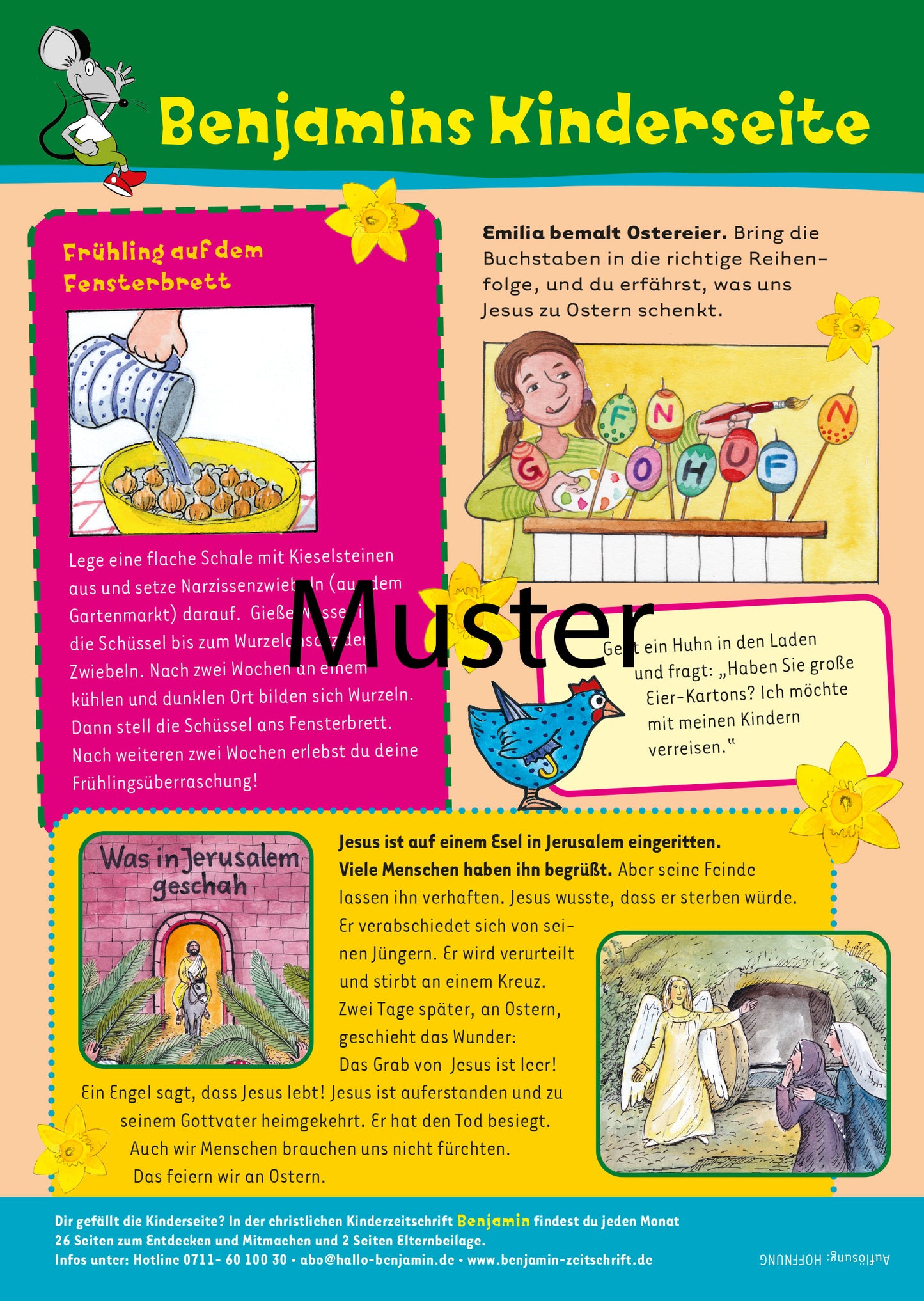 Benjamin Gemeindebriefseite: Ostern