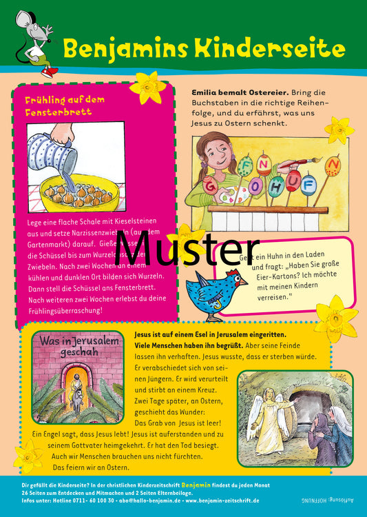 Benjamin Gemeindebriefseite: Ostern