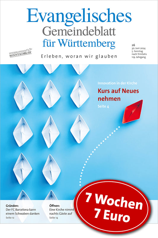 Ev. Gemeindeblatt für Württemberg: 7 Wochen testen mit automatischem Ende