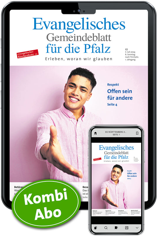 Ev. Gemeindeblatt für die Pfalz: ePaper nur für Print-Abonnenten (Jahrespreis)