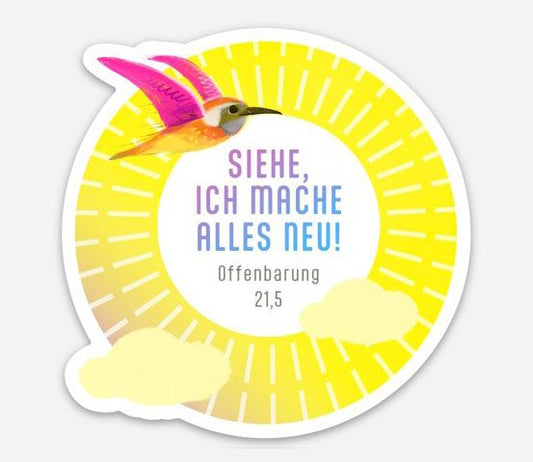 DIE JAHRESLOSUNG 2026 – KÜHLSCHRANKMAGNET VOGEL