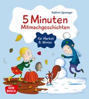 5 Minuten Mitmachgeschichten für Herbst und Winter Sprenger, Kathrin 9783769824193