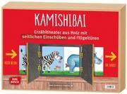 Kamishibai mit seitlichem Einschub, durchsichtiger Rückwand und Flügeltüren - Erzähltheater für Bildkarten DIN A3  4260179517334