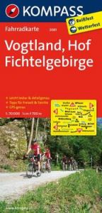 KOMPASS Fahrradkarte 3081 Vogtland - Hof - Fichtelgebirge 1:70.000  9783850265843
