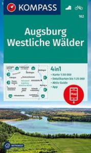 KOMPASS Wanderkarte 162 Augsburg, Westliche Wälder 1:50.000  9783991212140