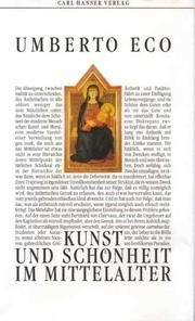 Kunst und Schönheit im Mittelalter Eco, Umberto 9783446153103