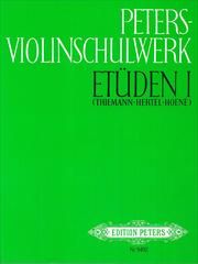 Peters-Violinschulwerk: Etüden 1 Ulfert Thiemann/Klaus Hertel/Klaus Hoene 9790014077006