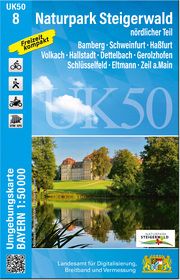 UK50-8 Naturpark Steigerwald, nördlicher Teil Landesamt für Digitalisierung Breitband und Vermessung Bayern 9783899339918